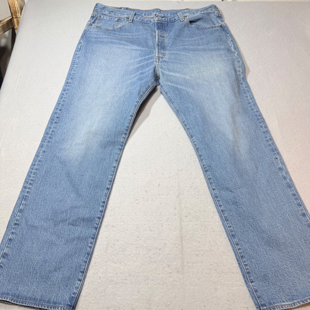 Levis 501 Original Fit Jeans Straight Leg Button Fly 100% Cotton Blue Black